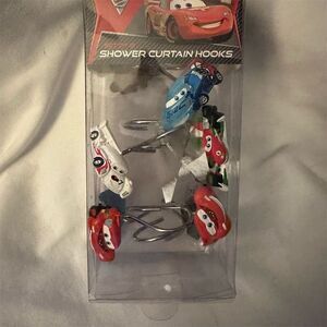 Disney Pixar Cars Shower Curtain Hooks Set of 12 Multicolor Bathroom